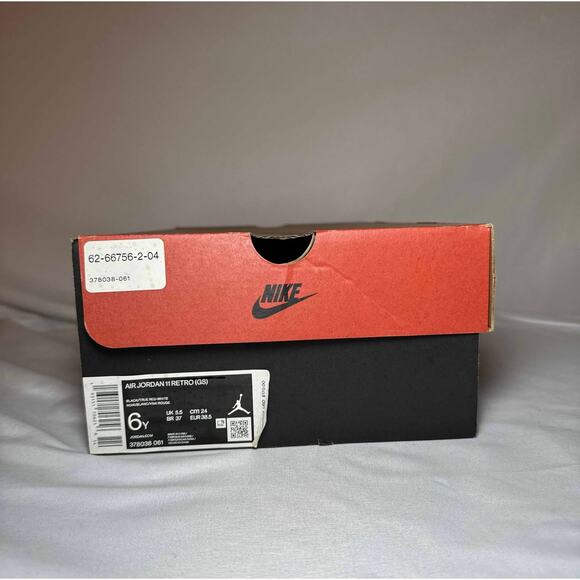 Size 6 - Nike Air Jordan 11 Retro GS Bred 2019 Men's Shoes - Picture 9 of 11